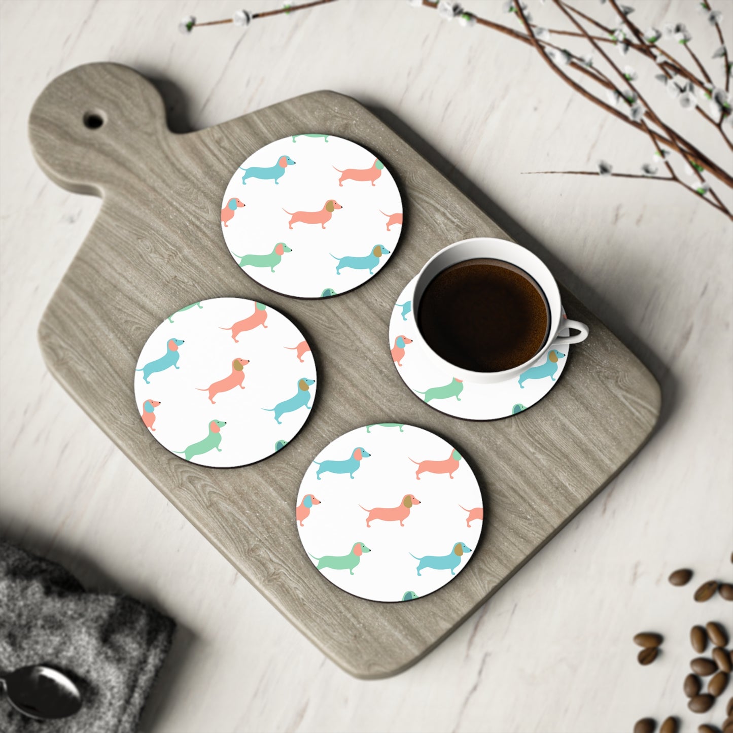 Dashshund Coasters