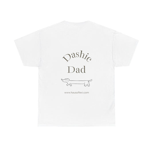 Dog Lover Unisex T-Shirt – Cute Dashie Dad Cotton Tee, Gift for Dog Moms & Animal Lovers, Casual Pet Lover Outfit Haus of Lexi Design